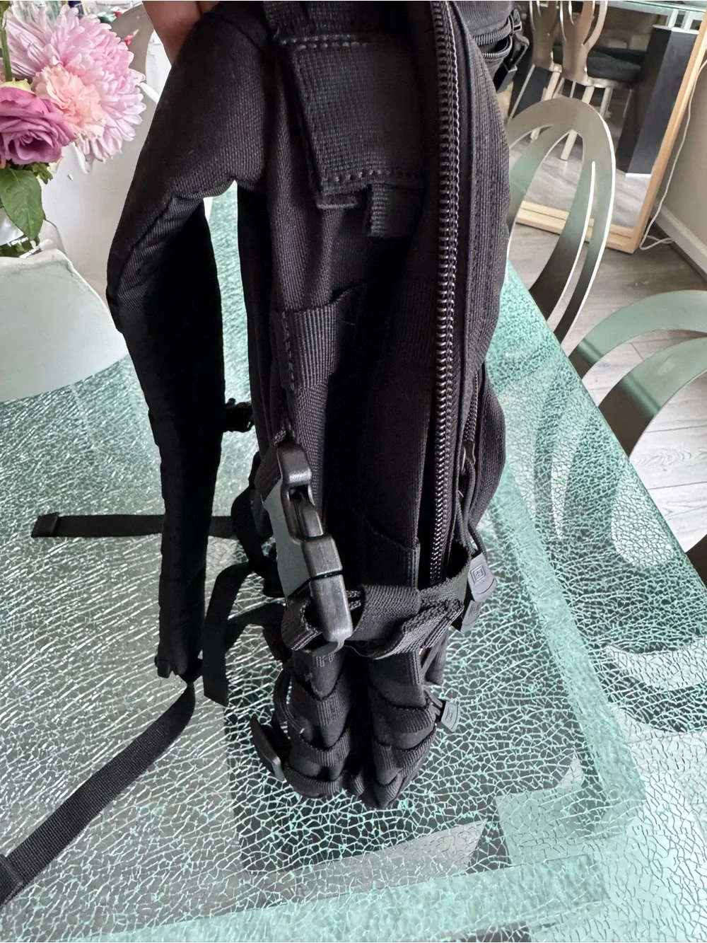 5.11 Tactical Black MOLLE Backpack with Front Utility Pouch